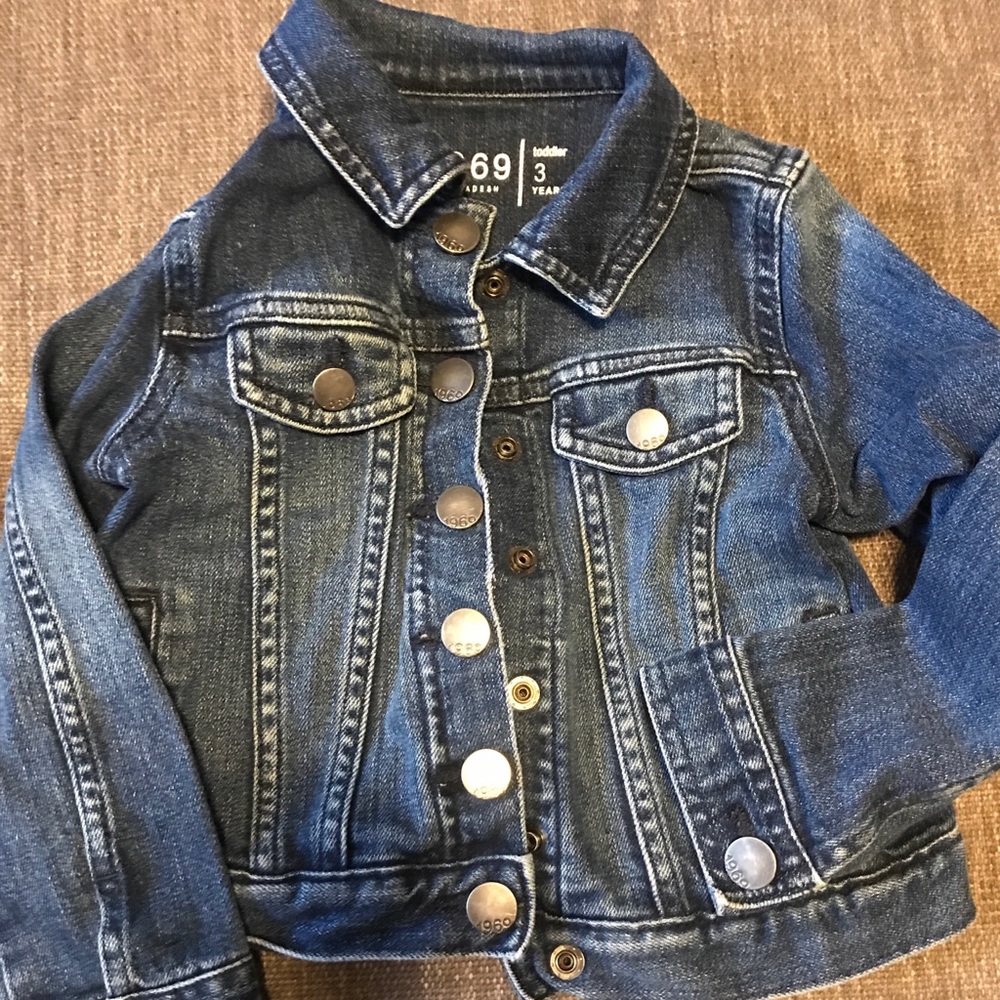 Jean gap jacket girl size 3T